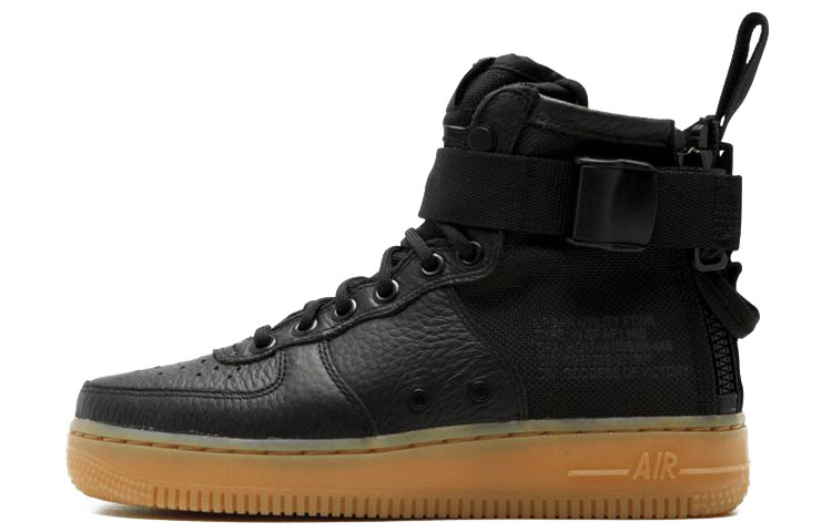 Nike Sf Air Force 1 Mid Black Gum Women's