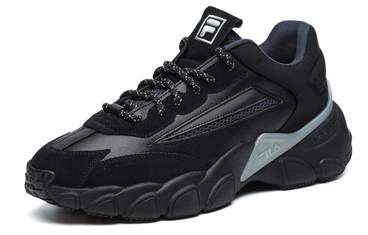 FILA Fashion Sneakers Low Top Running Shoes 'Black Grey'