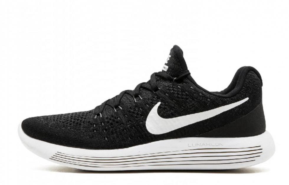 Nike Lunar Epic Flyknit 2 Low Black White Women's