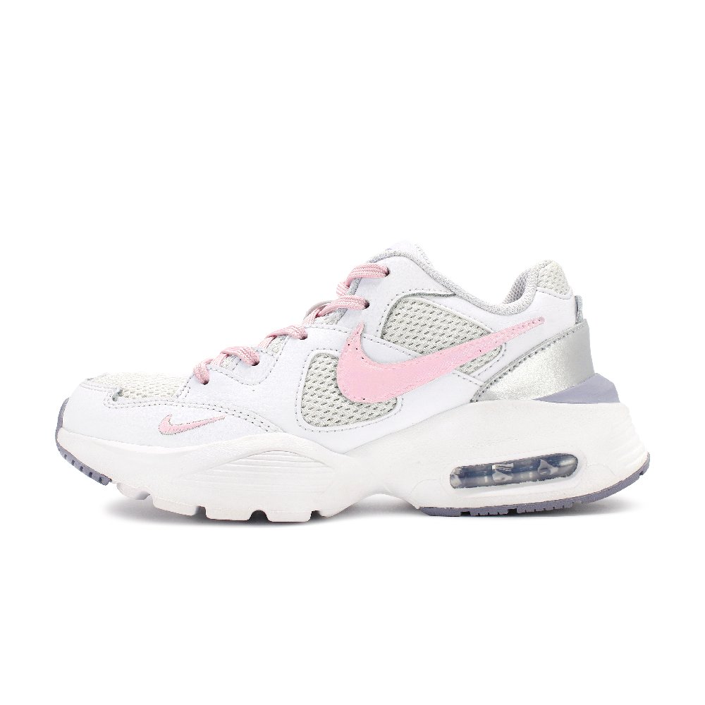 Nike Air Max Fusion Slip Resistant Low Top Casual Running Shoes Women's Pink/Silver/White