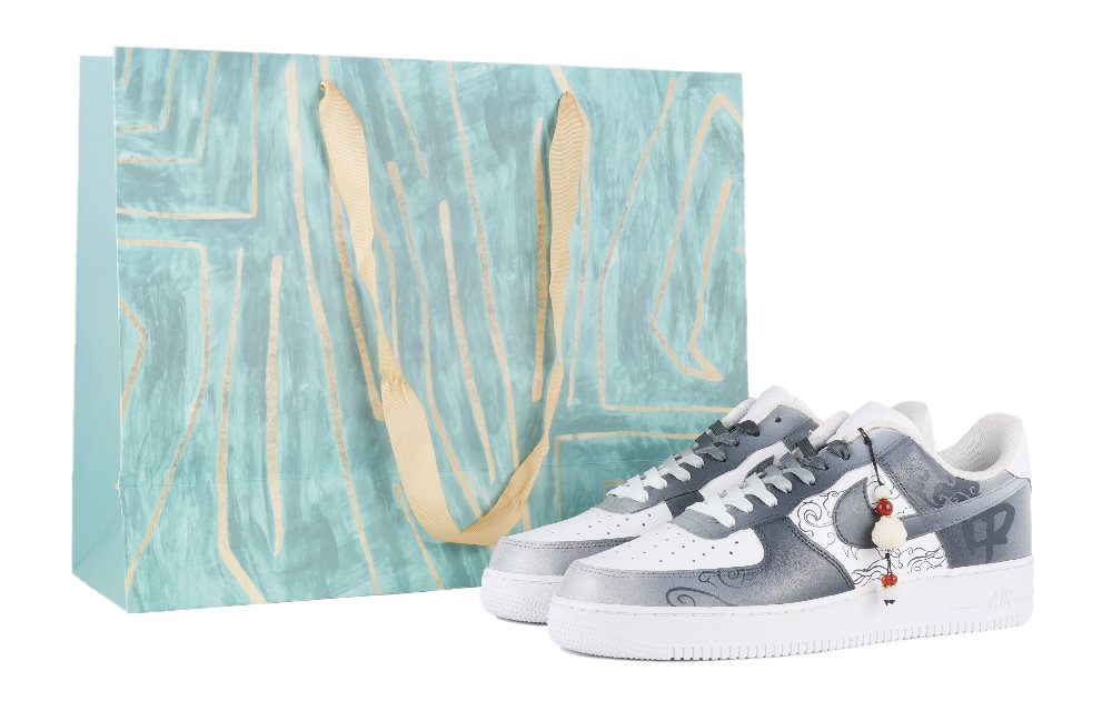 Nike Air Force 1 Coverage Warm Low-Top Skateboard Shoes Men's Gray