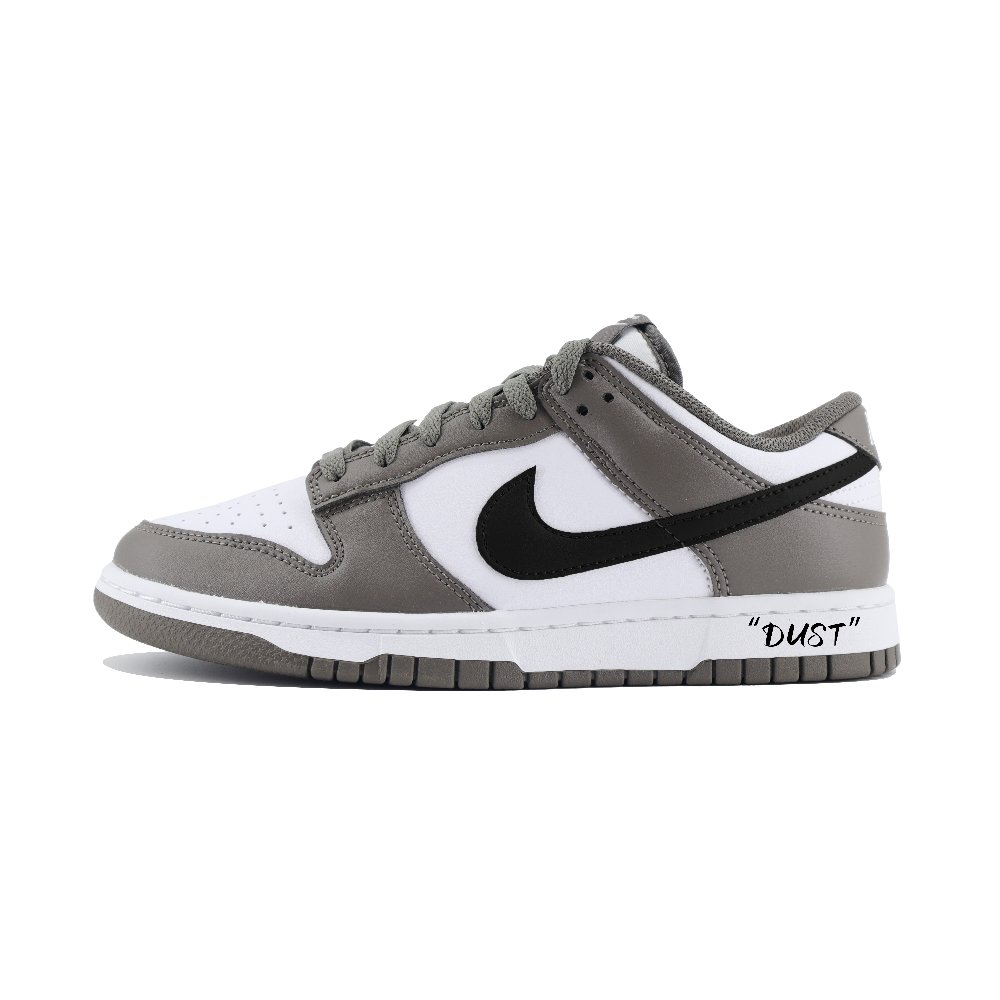 Nike Dunk Dust Abrasion Resistant Low Top Skateboard Shoes Men's White Black