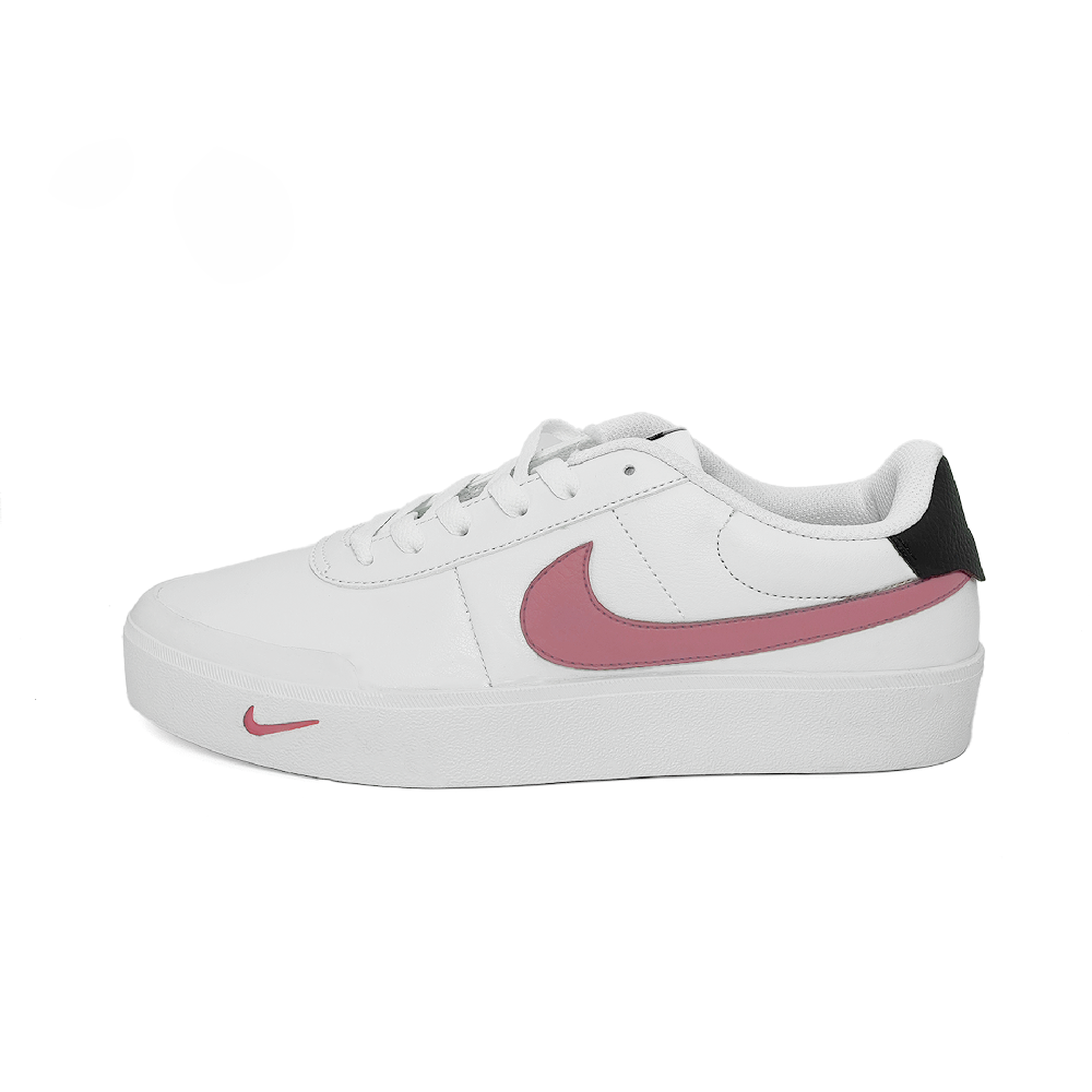Nike Court Shot Dirty Pink Slip Resistant Low Top Skateboard Shoes Unisex Pink