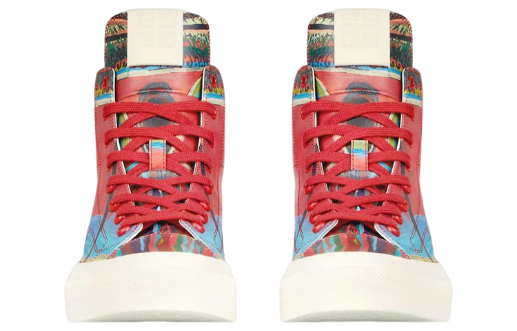 Givenchy High Top Stylish Skateboarding Shoes Men's Red