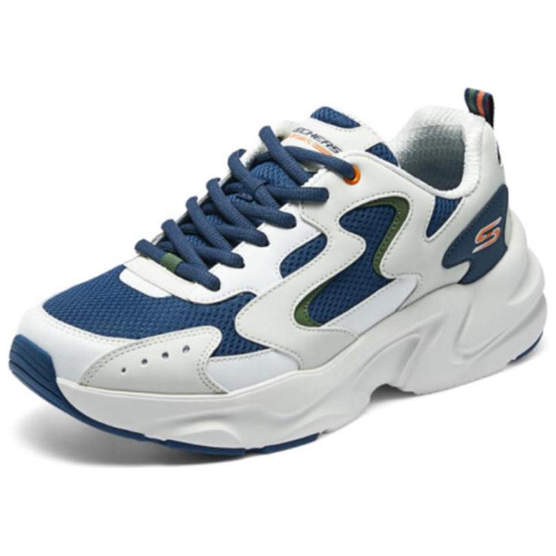 Skechers Low Top Casual Shoes Men's White Blue купить в интернет-магазине Yoocart с быстрой доставкой по России.
