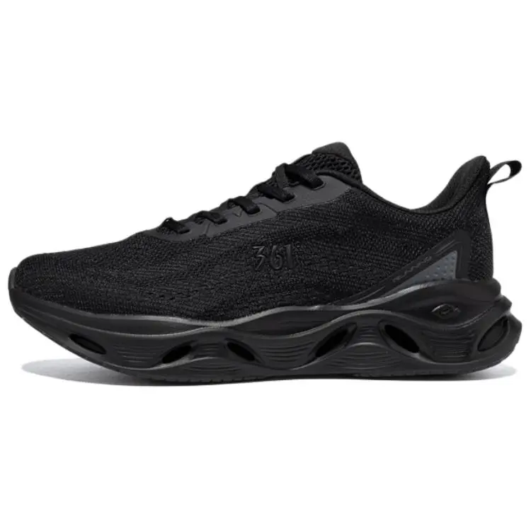 361° Abrasion Resistant Breathable Low Top Casual Training Sprint Running Shoes Men's Black