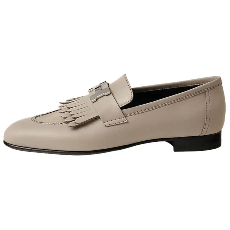 HERMES Royal Casual Single Shoes Women's Beige