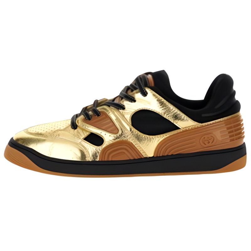 GUCCI Basket Low Gold Black