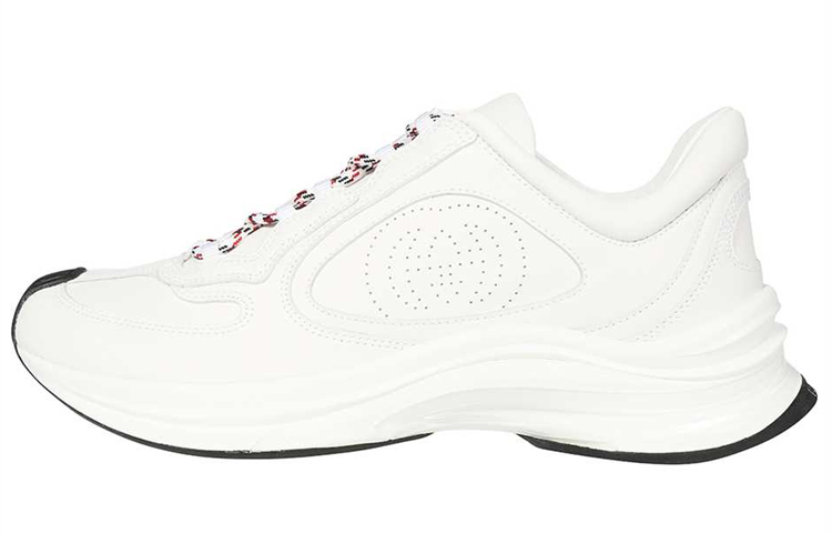 GUCCI RUN Low Top Sports Casual Shoes Men's White