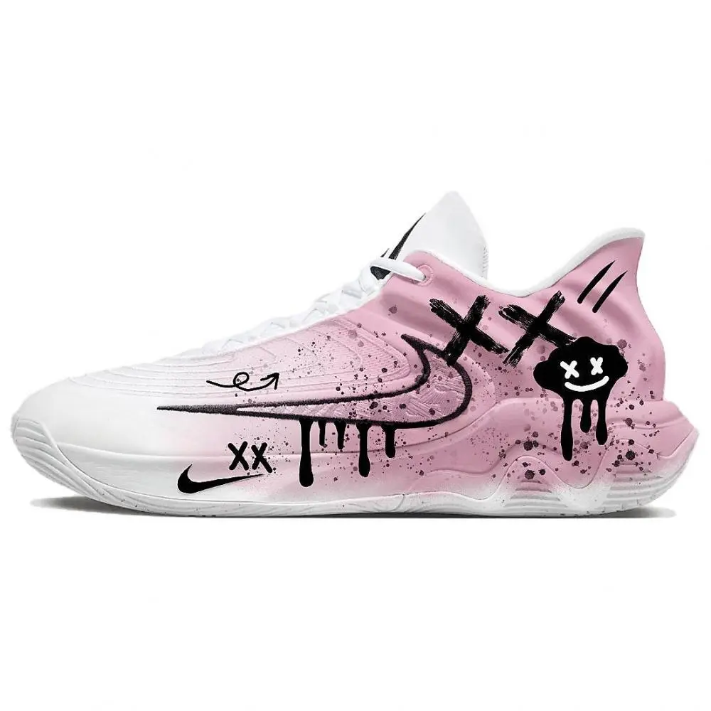Nike Giannis Immortality Anti-Slip And Wear-Resistant Lightweight Low-Top Basketball Shoes Men's Pink