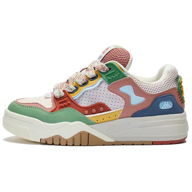 Kappa Anti-Slip Wear-Resistant Low-Top Casual Shoes Unisex Pink Green Red