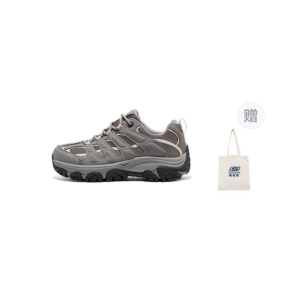 Skechers OUTDOOR Wear-Resistant Support Balance Lightweight Rebound Low-Top Outdoor Shoes Women's Gray