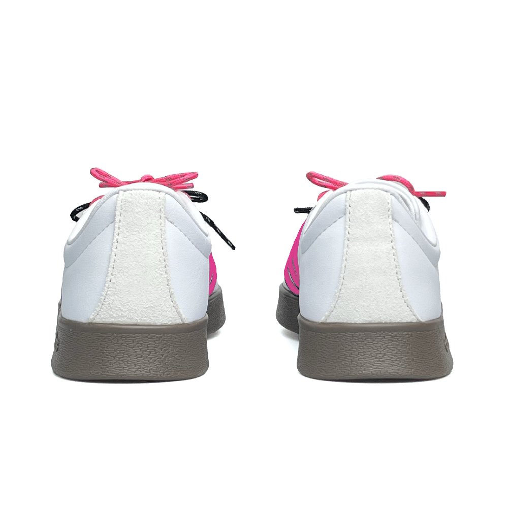 Adidas Neo VL Court 2.0 WAO Anti Slip Wear Resistant Low Top Skateboard Shoes Unisex White Pink