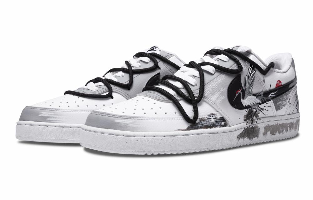 Nike Court Vision 1 Crane Green Mountain Slip Resistant Low Top Skateboard Shoes Men's Light Gray купить в интернет-магазине Yoocart с быстрой доставкой по России.