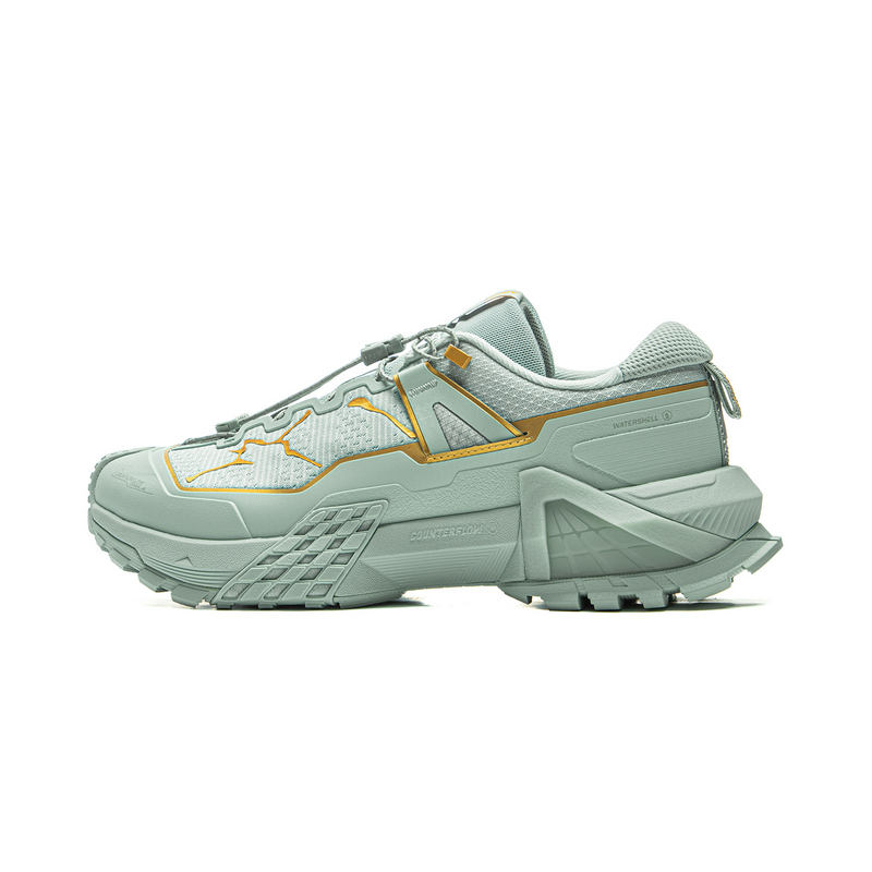 LiNing CF Su Xingchuan Cushioning, Wear Resistant Low Top Hiking Shoes Unisex Green
