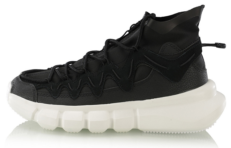 LiNing Essence 2.3 Anti-Slip Wear-Resistant High-Top Vintage Basketball Shoes Women's Black