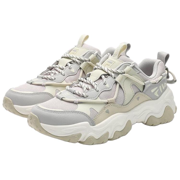 FILA FLUID 5 Anti Slip Wear Resistant Low Top Chunky Sneakers Women's Gray