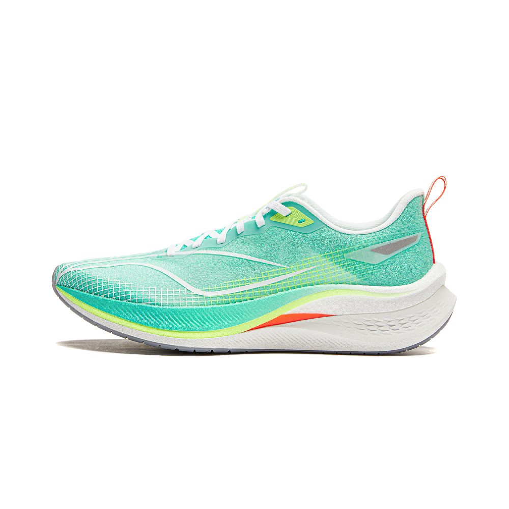 LiNing Red Hare 7 Pro Cushioning Slip Resistant Low Top Sprint Running Shoes Men's Neon Jade Green