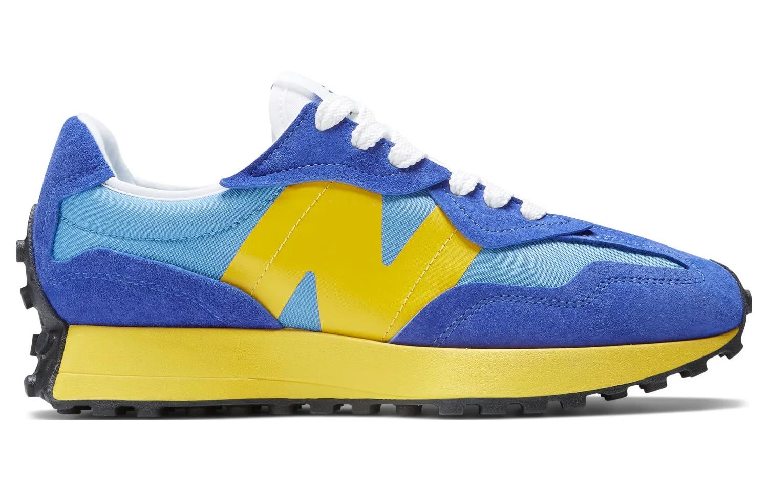 New Balance 327 Warped Essentials Marine Blue Yellow