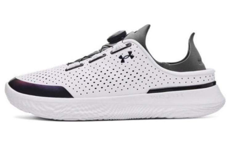 Under Armour Cushioning Breathable Low-Top Casual Shoes Unisex White Black
