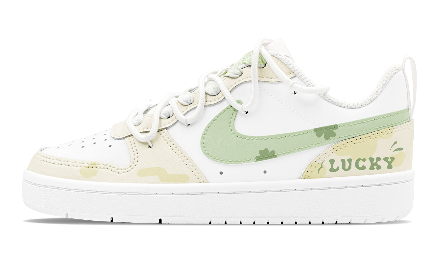 Nike Court Borough Skateboard Shoes Women's Low top Yellow/Green