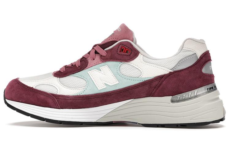New Balance 992 Kith Kithmas Burgundy White