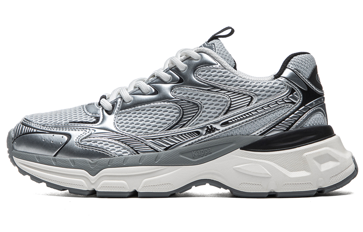 Kappa Hydrogen Track Breathable And Lightweight Low top Running Shoes Unisex Gray