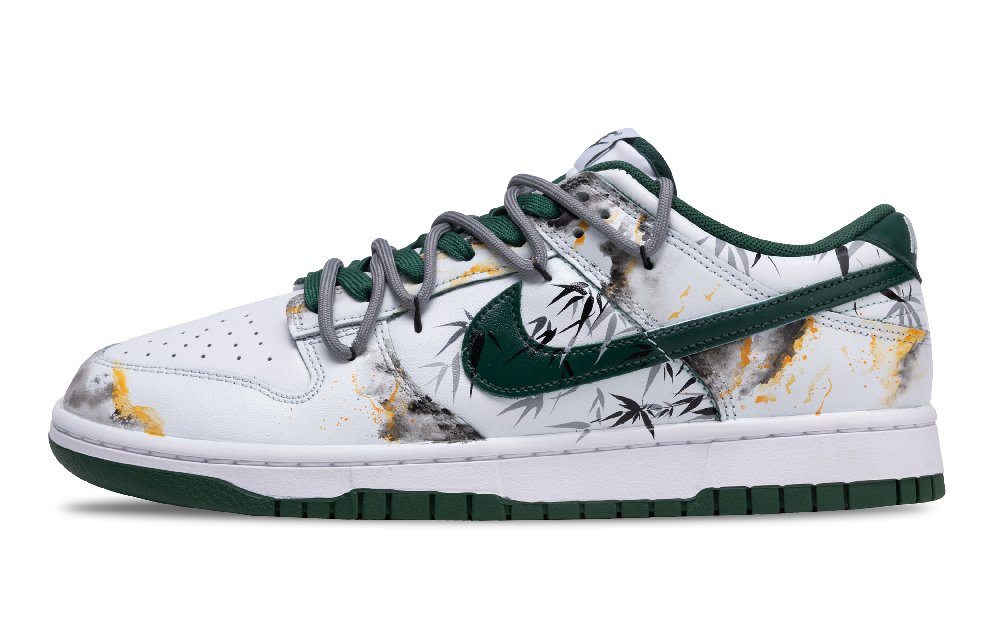 Nike Dunk Bamboo Grace Ethereal Low Top Skateboard Shoes Unisex White Green