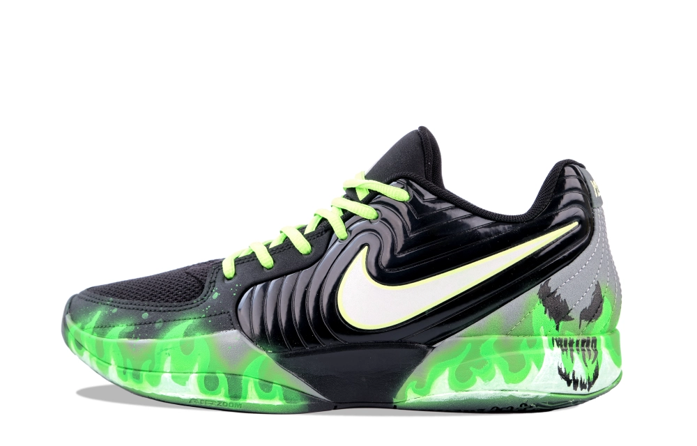 Nike Ja 2 Anti-Slip Wear-Resistant Low-Top Basketball Shoes Men's Black Green