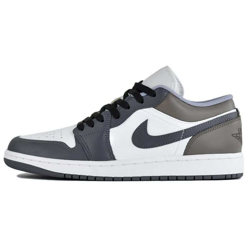 Jordan Air Jordan 1 Low Top Vintage Basketball Shoes Men's Black Brown
