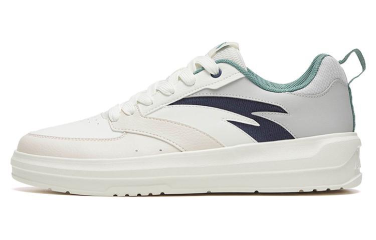 Anta Slip Resistant, Abrasion Resistant, Lightweight Low Top Skateboard Shoes Men's White Gray Black