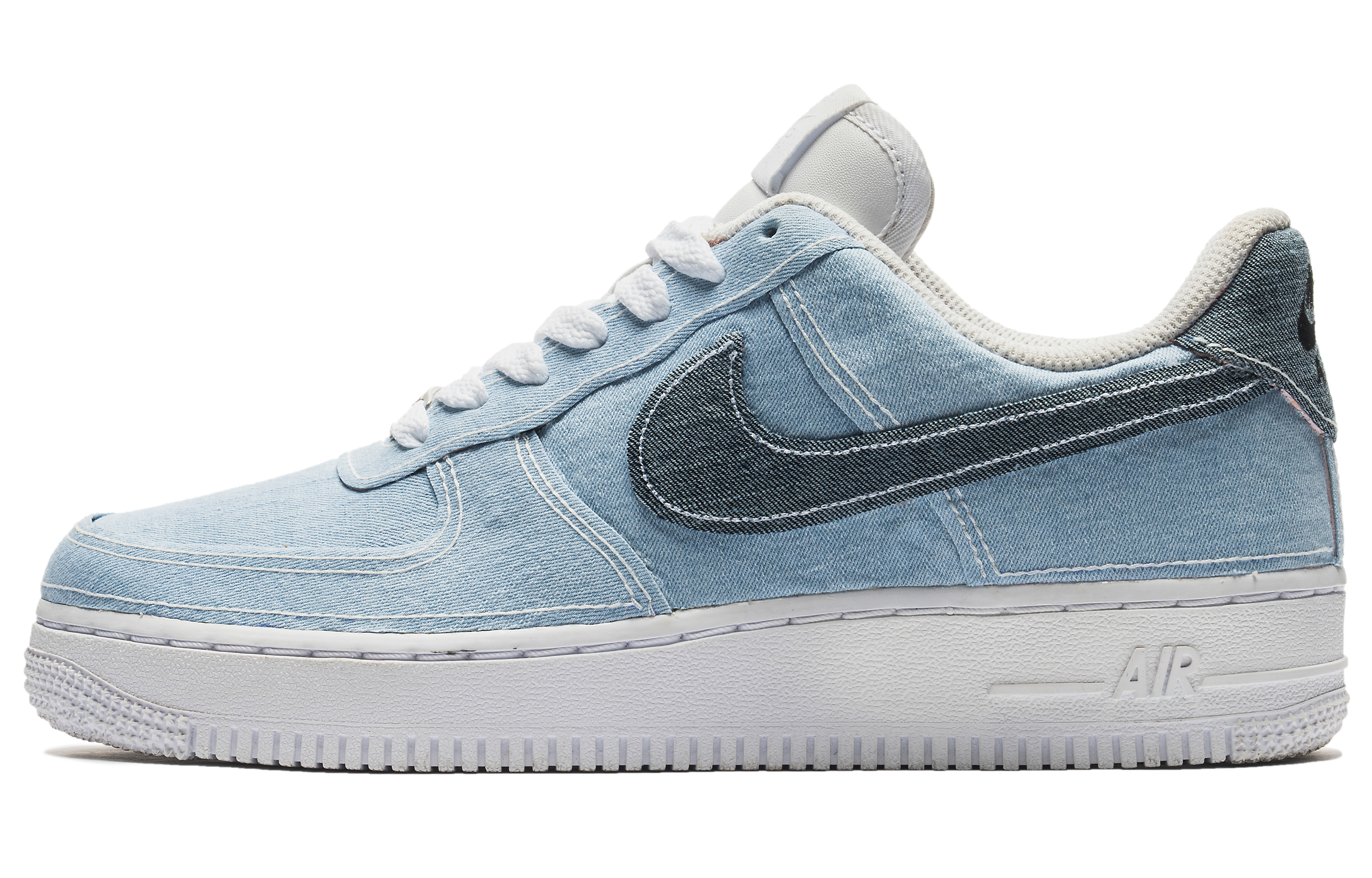 Nike Air Force 1 Low top Skateboard Shoes Women's Light Blue
