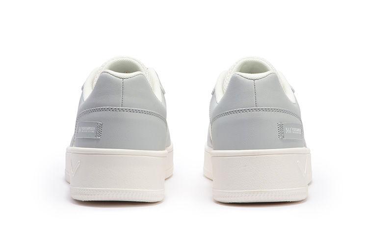 361° Air Force One Coverage Anti-Slip And Wear-Resistant Low-Top Skateboard Shoes Men's White Gray
