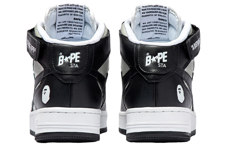 A BATHING APE Bape STA MI Stylish Skateboarding Shoes Women's Black купить в интернет-магазине Yoocart с быстрой доставкой по России.
