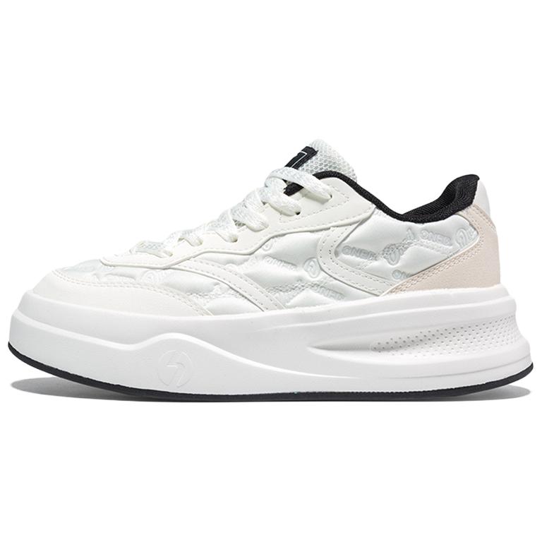 361° Abrasion Resistant Lightweight Slip Resistant Low top Skateboard Shoes Women's White Black