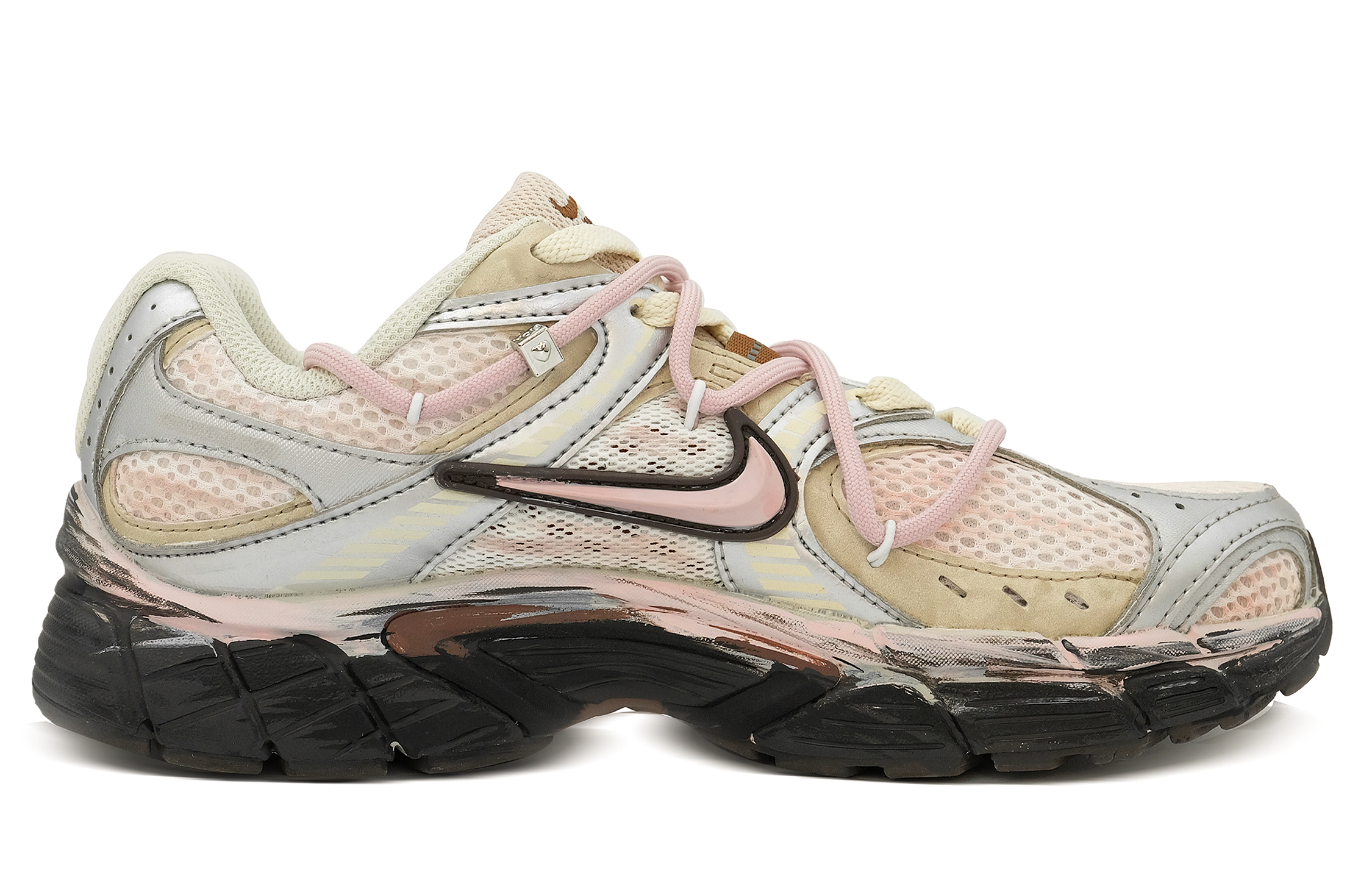 Nike V5 RNR Low top Running Shoes Unisex Pink Gray