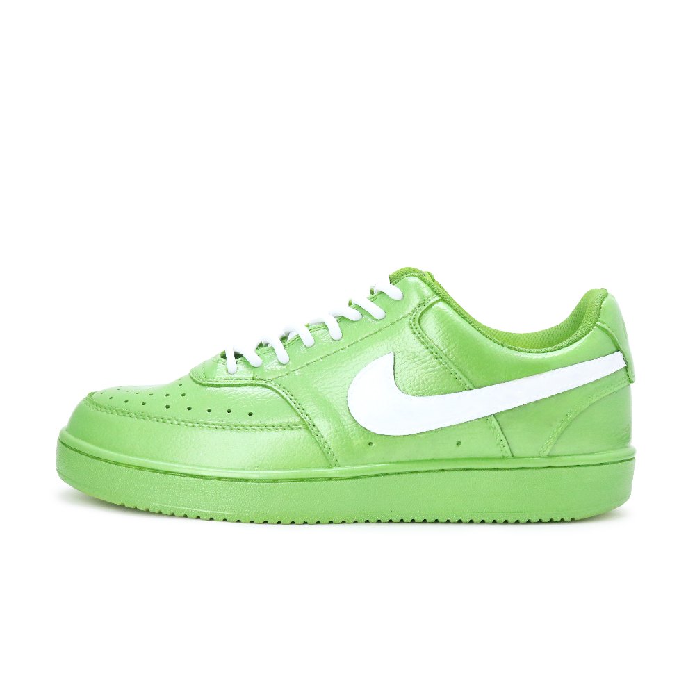 Nike Court Vision 1 Lime Era Abrasion Resistant Balance Support Low Top Skateboard Shoes Unisex Turquoise Basic