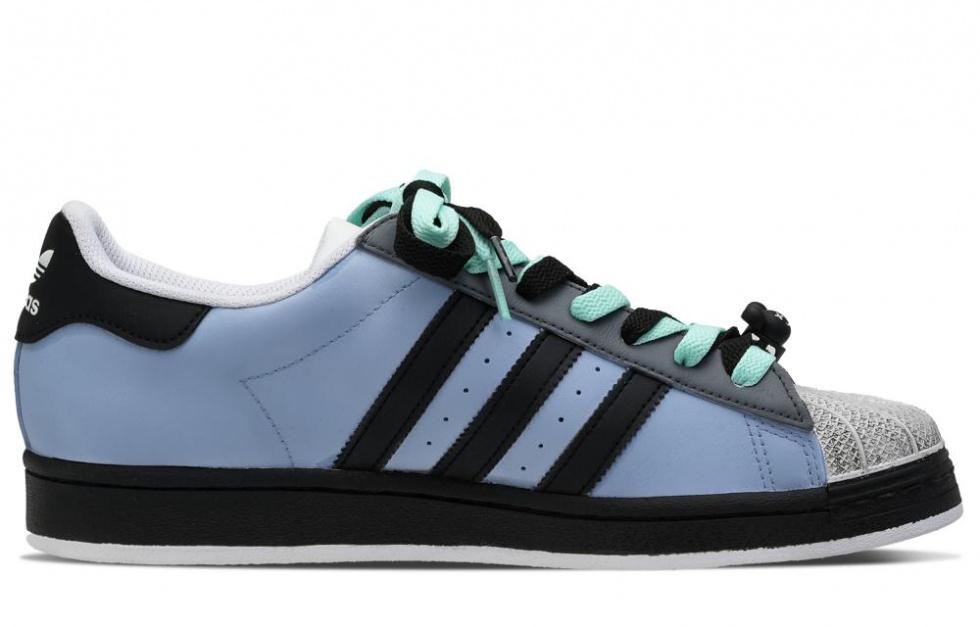 Adidas Originals Superstar Skateboard Shoes Unisex Low-Top Black White Blue купить в интернет-магазине Yoocart с быстрой доставкой по России.