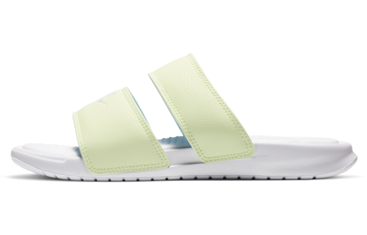 Nike Benassi Duo Ultra Slide White/Yellow Women's