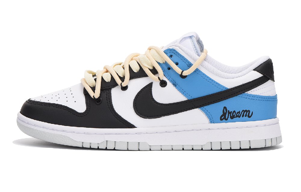 Nike Dunk Skateboard Shoes Women's Low-Top Black Blue