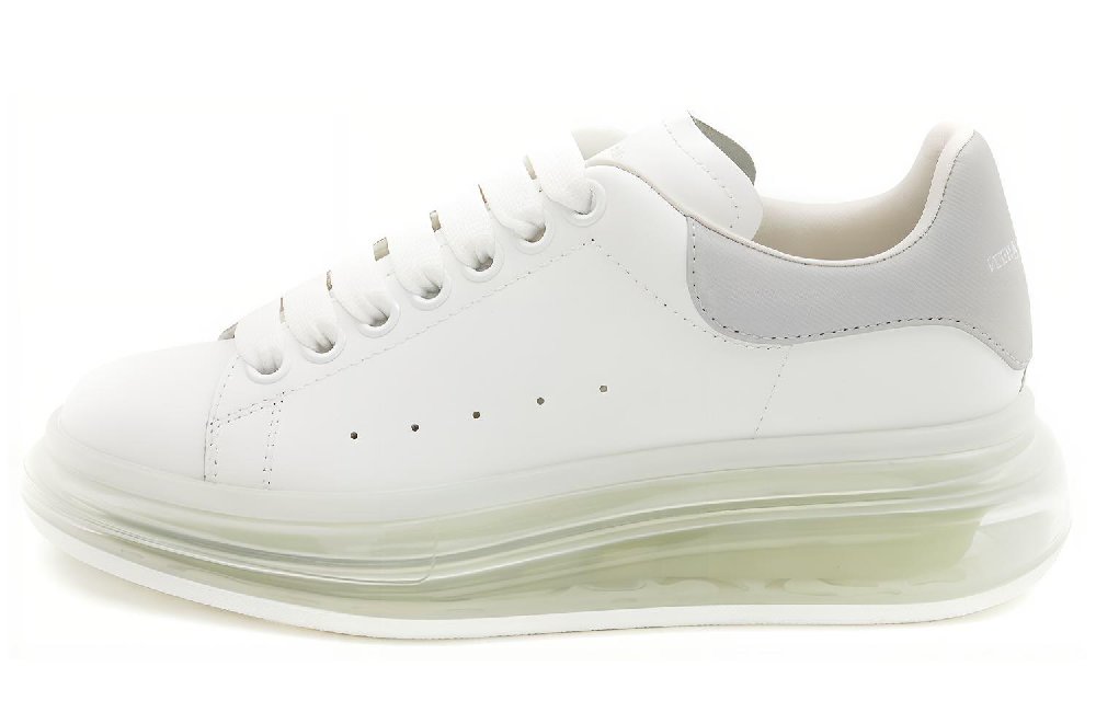 Alexander McQueen Air Bubble Wedge Sole Oversized Sneaker 'White Grey' Women's
