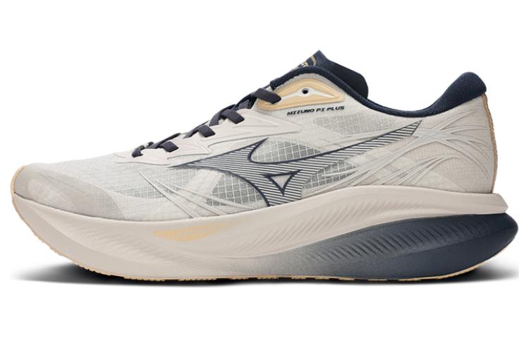 Mizuno PI PLUS Lightweight Cushioning Breathable Slip-Resistant Low-Top Casual Shoes Unisex Dark Gray-blue