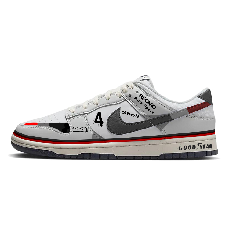 Nike Dunk Anti Slip Wear Resistant Low Top Skateboard Shoes Men's White Blue