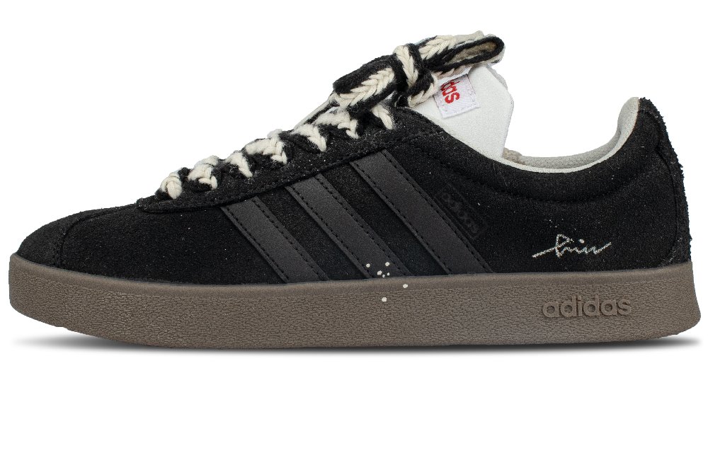 Adidas Neo VL Court 2.0 Nightfall Abrasion Resistant Low Top Skateboard Shoes Unisex Black