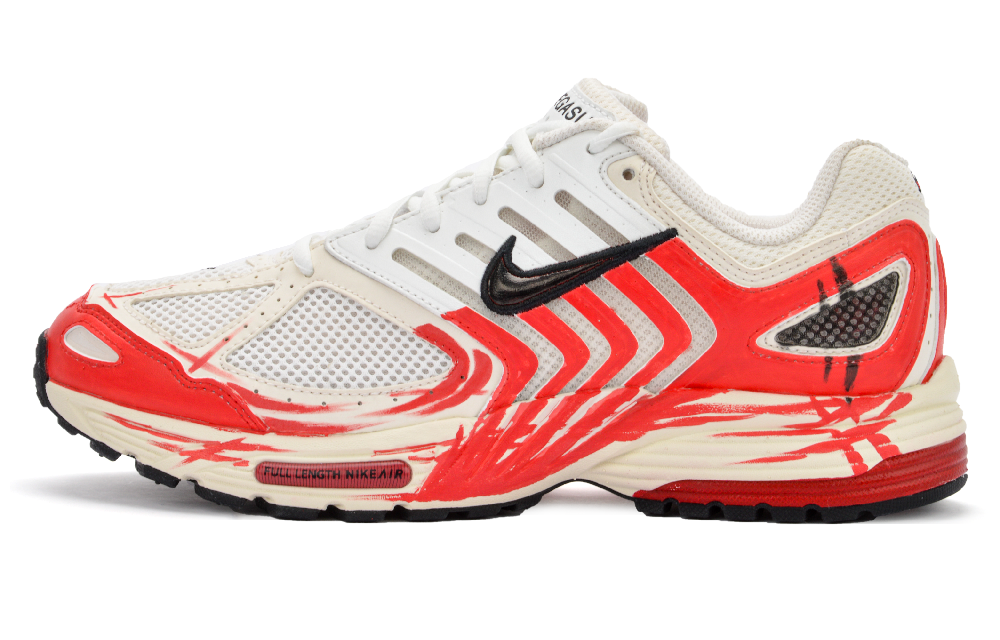Nike Air Pegasus 2K5 Cushioning, Breathable, Lightweight Low Top Running Shoes Unisex White Red