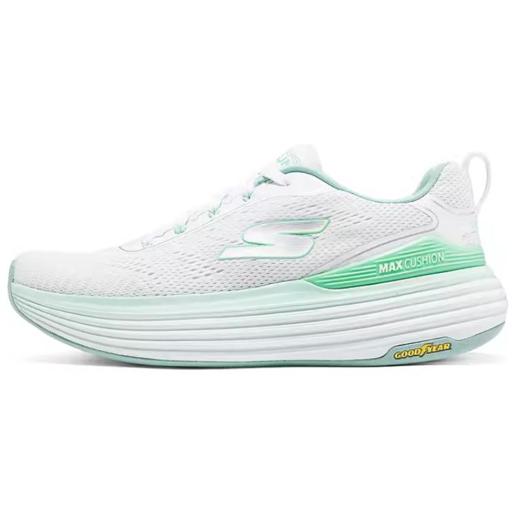 Skechers WOMEN'S GO Series Wear-Resistant Low-Top Running Shoes Women's White Green
