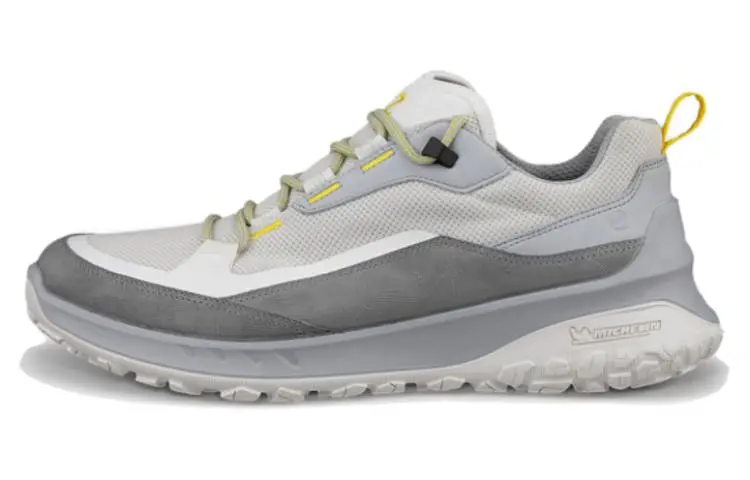 Ecco Low top Casual Shoes Men's Gray White