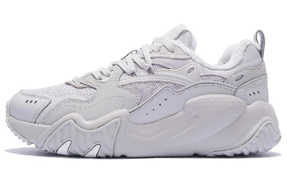 LiNing Cat Paw Lite Wntr Slip Resistant, Abrasion Resistant, Thermal Low Top Sports Casual Shoes Men's Bellflower Gray