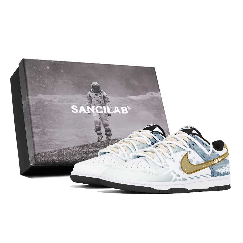 Nike Dunk Skateboard Shoes Unisex Low-Top Blue