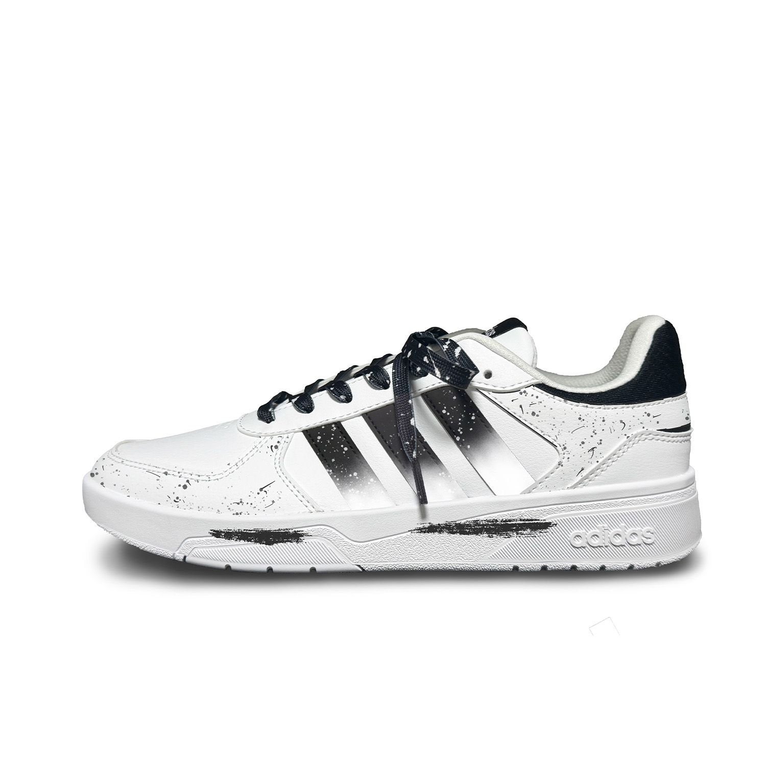Adidas Neo Courtbeat Blizzard Slip Resistant Shock Absorbers Low top Skateboard Shoes Unisex